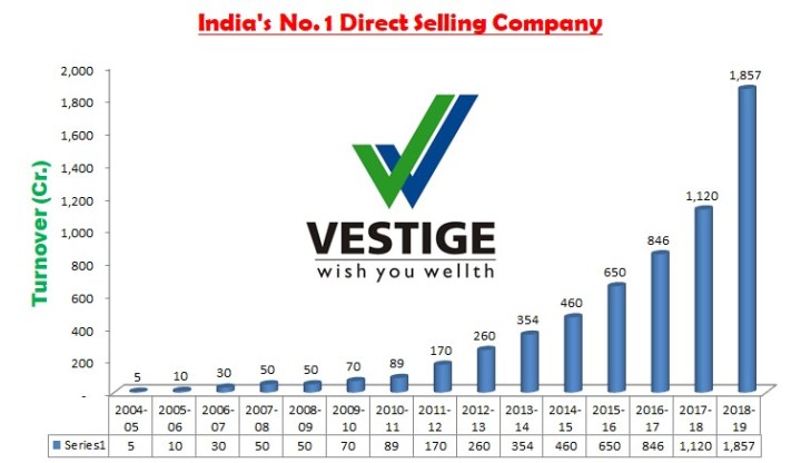 Vestige Company Growth Chart